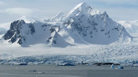 Antarctic Peak – Mainland view taken from the Argentine Group of Islands. This majestic peak would surely be world renowned if located in a more accessible part of the planet.